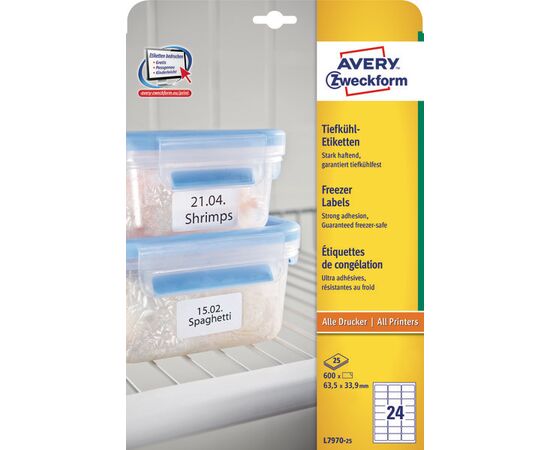 Самоклеящиеся морозостойкие этикетки [L7970-25] ( 63.5x33.9 мм) фотография 3