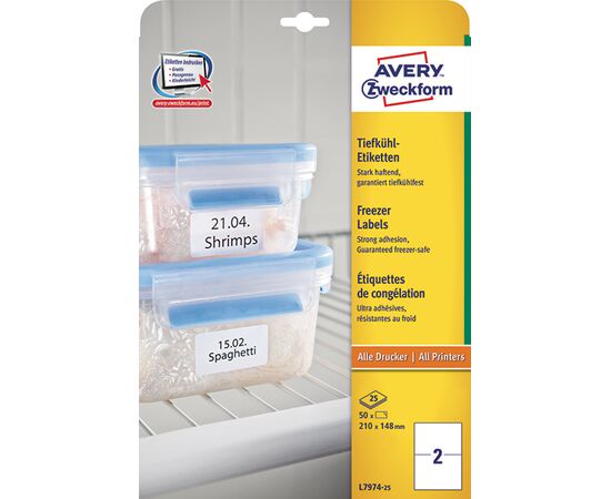 Самоклеящиеся морозостойкие этикетки [L7974-25] ( 210x148 мм) фотография 3