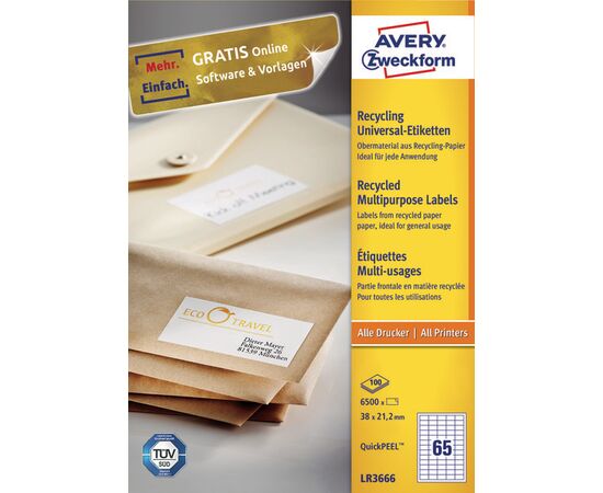 Самоклеящиеся ЭКОэтикетки [LR3666] (38x21.2 мм, QP) фотография 3