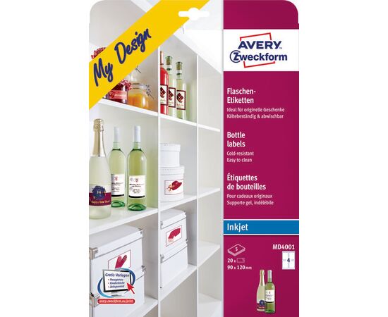Этикетки My Design [MD4001]на бутылки (120х90 мм) фотография 2