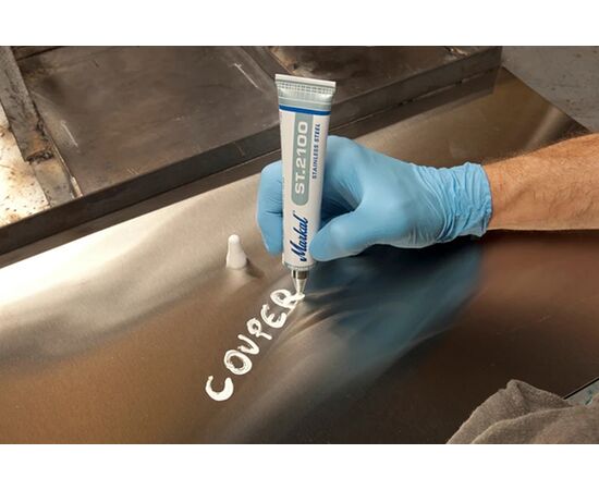 Паста термостойкая маркировочная Markal ST.2100 [M10230623/M97163] по нержавеющей стали (черный, до 200°C, 3 мм) фотография 2