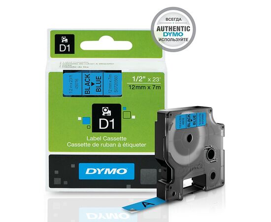 Лента D1 [S0720560/45016] для принтеров серии Label Manager (черный на голубом) фотография 2