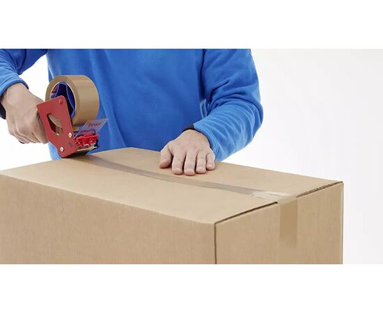 Упаковочная универсальная лента класса «премиум» Tesa [T04124-00015-00] (прозрачная, каучуковый клей, 66 м х 50 мм) фотография 6