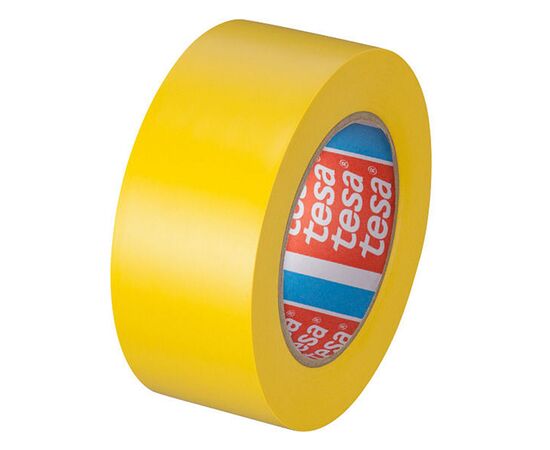 Напольная маркировочная лента класса «премиум» Tesa [T04169-00058-93] для разметки (ярко-желтая, ПВХ основа, 180 мкм, самоклеящаяся, 33 м х 50 мм) фотография 2