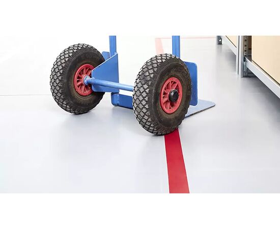 Напольная маркировочная лента Tesa [T4169-11] класса «премиум» для разметки (синяя, ПВХ основа, 180 мкм, самоклеящаяся, 33 м x 55 мм) фотография 9