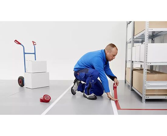 Напольная маркировочная лента класса «премиум» Tesa [T04169-00058-93] для разметки (ярко-желтая, ПВХ основа, 180 мкм, самоклеящаяся, 33 м х 50 мм) фотография 11