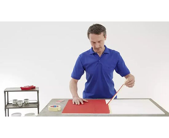 Универсальная малярная лента Tesa [T04323-00008-00] на бумажной основе (белая, до 50°С, 125 мкм, 50 м х 25 мм) фотография 2