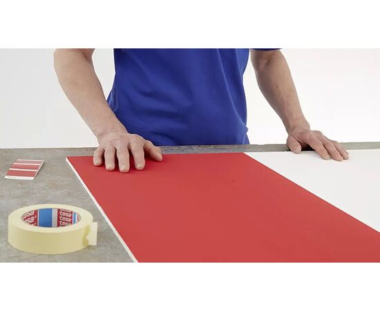 Универсальная малярная лента Tesa [T04323-00011-00] на бумажной основе (белая, до 50°С, 125 мкм, 50 м х 38 мм) фотография 8