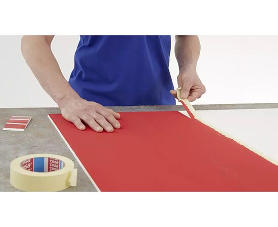 Универсальная малярная лента Tesa [T04323-00013-00] на бумажной основе (белая, до 50°С, 125 мкм, 50 м х 50 мм) фотография 3