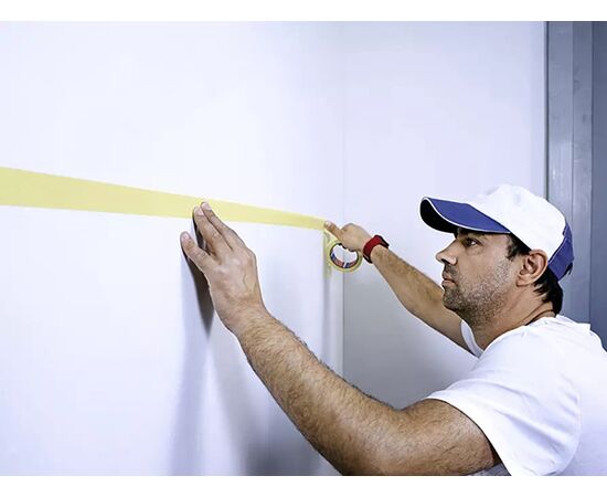 Малярная лента Tesa [T04334-00010-00] для четких границ окрашивания (желтая, 90 мкм, 50 м х 30 мм) фотография 3