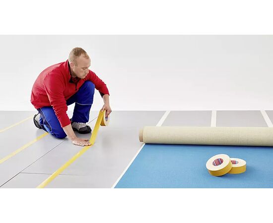 Двусторонняя тканевая лента Tesa [T04964-00033-00] для сращивания (белая, до 70°С, 390 мкм, 50 м x 38 мм) фотография 2