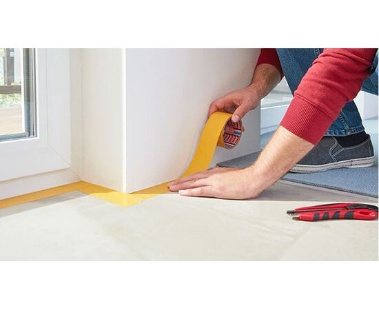 Сверхсильная двусторонняя тканевая лента Tesa [T05671-00001-11] (бесцветная, 10 м х 50 мм) фотография 6