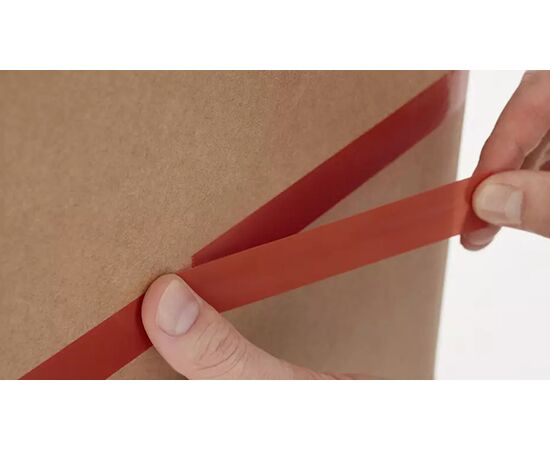 Сверхпрочная упаковочная лента Tesa [T4287-13] (оранжевая, до 100°С, 79 мкм, 66 м x 19 мм) фотография 5