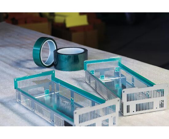 Защитная лента Tesa [T50600-00000-00] на основе полиэстра с силиконовым клеевым слоем (изумрудно-зеленая, до 220°С, 80 мкм, 66 м x 25 мм) фотография 2