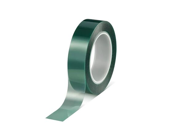 Защитная лента Tesa [T50600-00000-00] на основе полиэстра с силиконовым клеевым слоем (изумрудно-зеленая, до 220°С, 80 мкм, 66 м x 25 мм) фотография 1