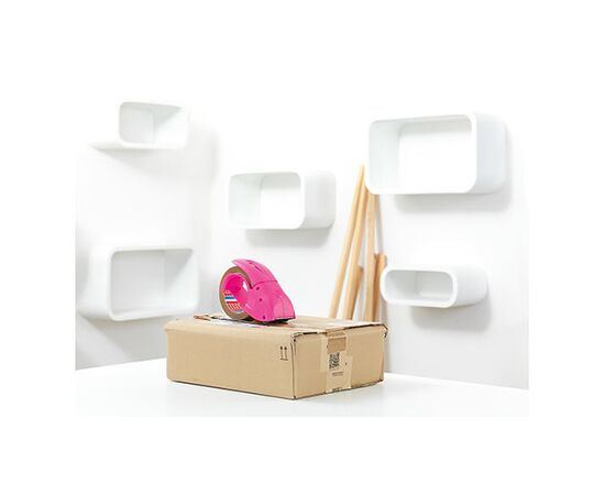 Ручной диспенсер с лентой Tesa [T51113-00000-00] (розовой, 50 м x 48 мм) фотография 3