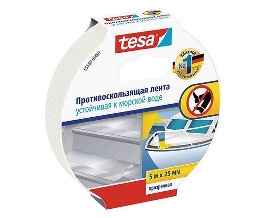 Противоскользящая лента Tesa Anti-slip Tape [T55583-00001-00] (прозрачная, 5 м х 25 мм) фотография 1