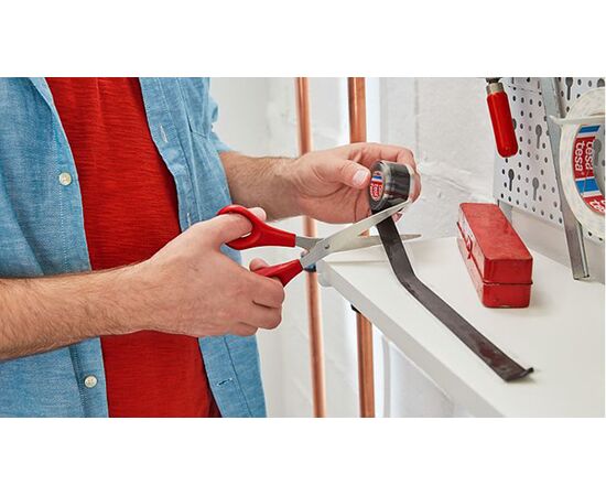 Сверхпрочная клейкая лента Tesa Extra Power [T56064-00002-00] (черная, самослипающаяся, силиконовая, 2.5 м x 19 мм) фотография 5