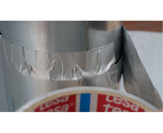 Алюминиевая клейкая лента Tesa [T56221-00000-00] (без лайнера, 80 мкм, 10 м x 50 мм) фотография 4