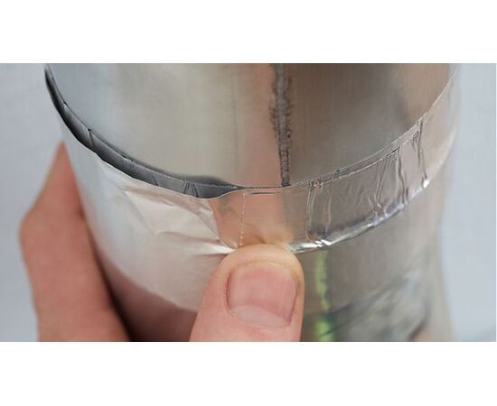 Алюминиевая клейкая лента Tesa [T56221-00000-00] (без лайнера, 80 мкм, 10 м x 50 мм) фотография 7