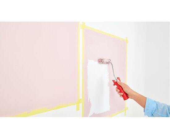 Малярная лента Tesa [T56245-00000-00] для четких краев окрашивания внутри помещений (желтая, 25 м x 25 мм) фотография 7