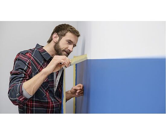 Малярная лента Tesa [T56245-00000-00] для четких краев окрашивания внутри помещений (желтая, 25 м x 25 мм) фотография 10