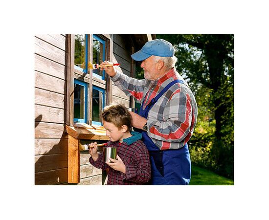 Малярная лента Tesa [T56247-00000-00] для четких краев окрашивания снаружи помещений (синяя, 25 м x 25 мм) фотография 2