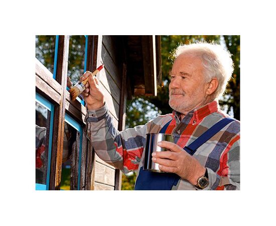 Малярная лента Tesa [T56247-00000-00] для четких краев окрашивания снаружи помещений (синяя, 25 м x 25 мм) фотография 3