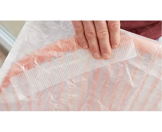 Сверхпрочная армированная клейкая лента Tesa Extra Power [T56395-00000-00] для наружных ремонтных работ (прозрачная, 25 м x 48 мм) фотография 6