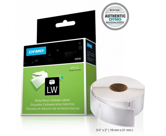 Этикетки [S0722550/11355] для принтеров серии Label Writer (черный на белом, 51х19 мм) фотография 2