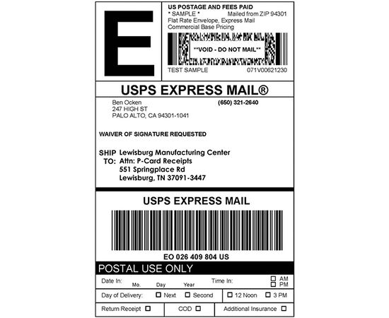 Адресные этикетки разноцветные [S0722380/99011] для принтеров серии Label Writer (желтый, розовый, синий, зеленый, 89х28 мм) фотография 6