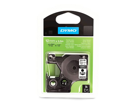 Лента D1 [S0718040/16957] для принтеров серии Label Manager (нейлон, черный на белом) фотография 2