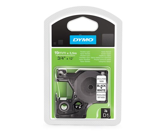 Лента D1 [S0718050/16958] для принтеров серии Label Manager (нейлон, черный на белом) фотография 2