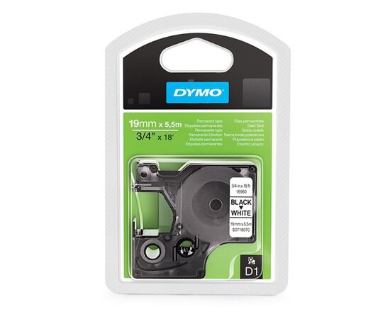 Лента D1 [S0718070/16960] для принтеров серии Label Manager (полиэстер, черный на белом) фотография 2