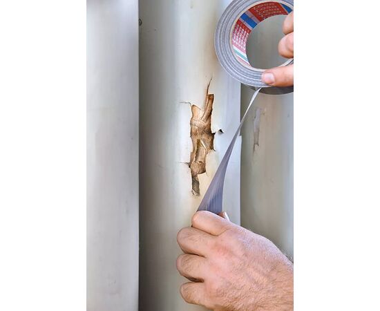 Лента тканевая Tesa Basic [T04610-00000-00] (серая, 150 мкм, 50 м х 50 мм) фотография 6