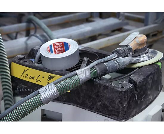 Лента тканевая Tesa Basic [T04610-00000-00] (серая, 150 мкм, 50 м х 50 мм) фотография 7
