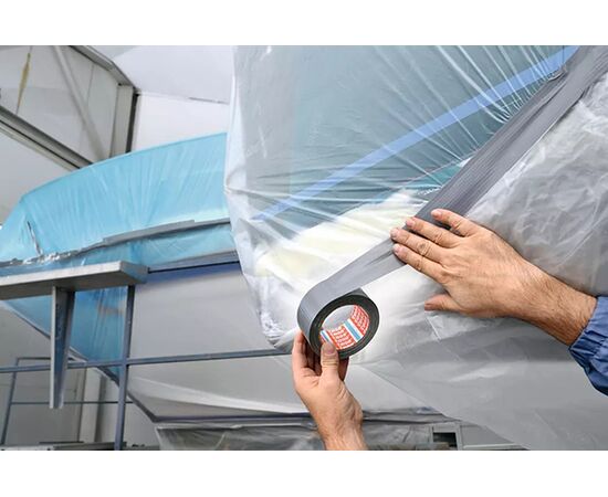 Лента тканевая Tesa Basic [T04610-00000-00] (серая, 150 мкм, 50 м х 50 мм) фотография 8