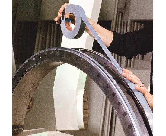 Термостойкая лента Tesa [T04657-00112-00] на тканевой основе с акриловым покрытием (серо-коричневая, до 180°С, 290 мкм, 25 м x 25 мм) фотография 4