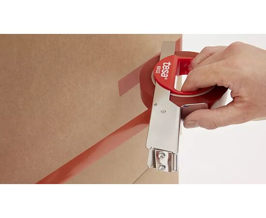 Обвязочная лента Tesa [T04287-00339-00] из тянутого полипропилена (оранжевая, 79 мкм, 66 м х 25 мм) фотография 4