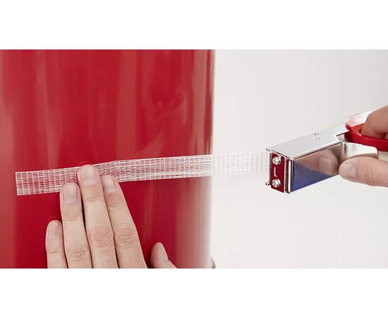 Универсальная лента Tesa [T4591] c продольно-поперечным армированием (прозрачная, 140 мкм, 50 м x 1000 мм) фотография 3