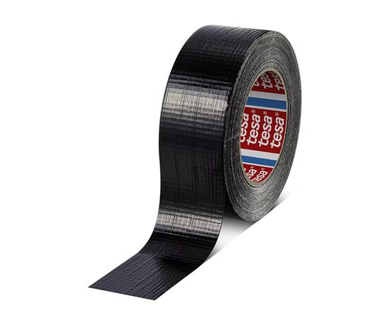 Промышленная клейкая лента Tesa [T04613-00046-00] (черная, тканевая, 180 мкм, 50 м x 48 мм) фотография 2