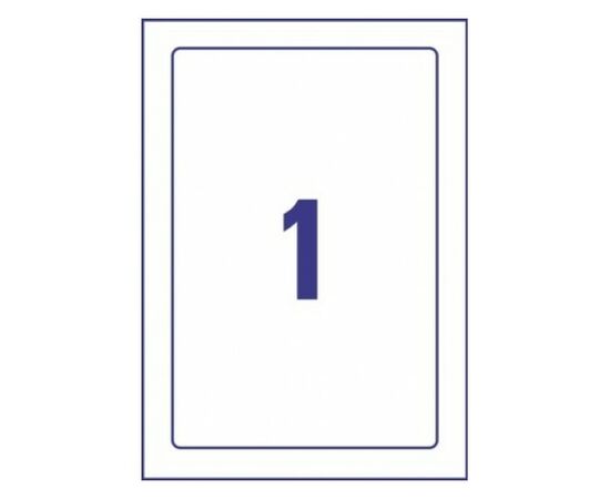 Самоламинирующиеся этикетки Avery Zweckform [L7087-10] (белые, 170х257 мм, 10 шт, 10 листов) фотография 2