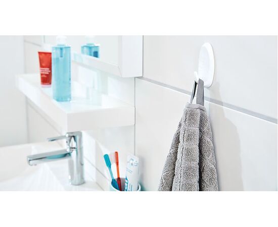 Самоклеящиеся крючки овальные Tesa Powerstrips [T58185-00000-00] (белые, до 2 кг, 2 шт) фотография 12