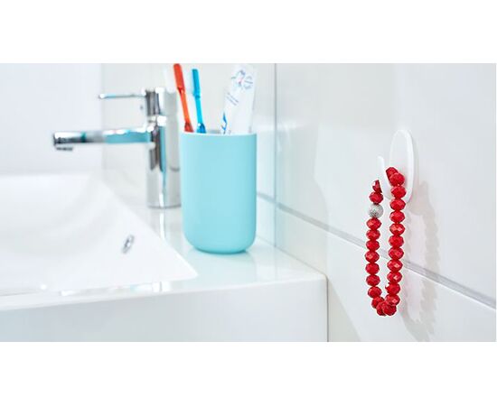 Овальные маленькие самоклеящиеся крючки Tesa Powerstrips [T58202-00000-00] (белые, до 1 кг) фотография 11