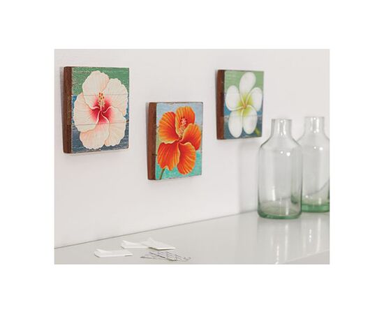 Съемные крючки Tesa Powerstrips [T58217-00000-00] для картин, рамок на клейкой полоске (до 1 кг, 2 шт) фотография 3