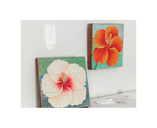 Съемные крючки Tesa Powerstrips [T58217-00000-00] для картин, рамок на клейкой полоске (до 1 кг, 2 шт) фотография 4