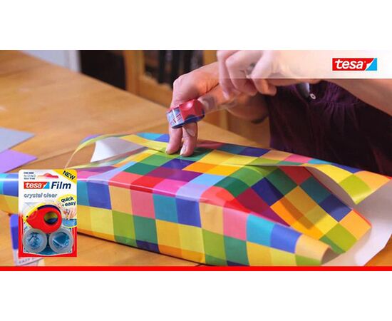 Мини-диспенсер с прозрачной лентой Tesa [T58230-00000-01] (10 м x 19 мм) фотография 4