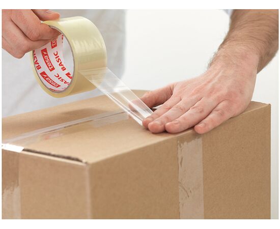 Лента упаковочная Tesa [T58570-00000-00] (прозрачная, 40 мкм, 66 м x 50 мм) фотография 2