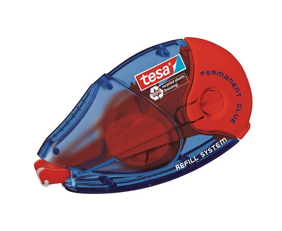 Клеящий роллер Tesa ecoLogo [T59151-00002-06] (перманентный, многоразовый, 14 м x 8.4 мм, блистер) фотография 2