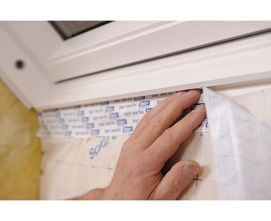 Пароизоляционная лента Tesa [T60073-00000-00] (белая, 25 м x 60 мм) фотография 4